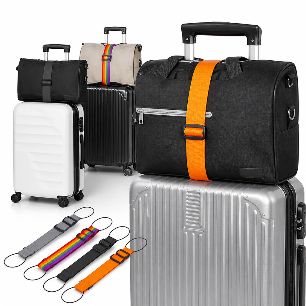 Adjustable Elastic & Durable Polyester Suitcase Connecting Strap