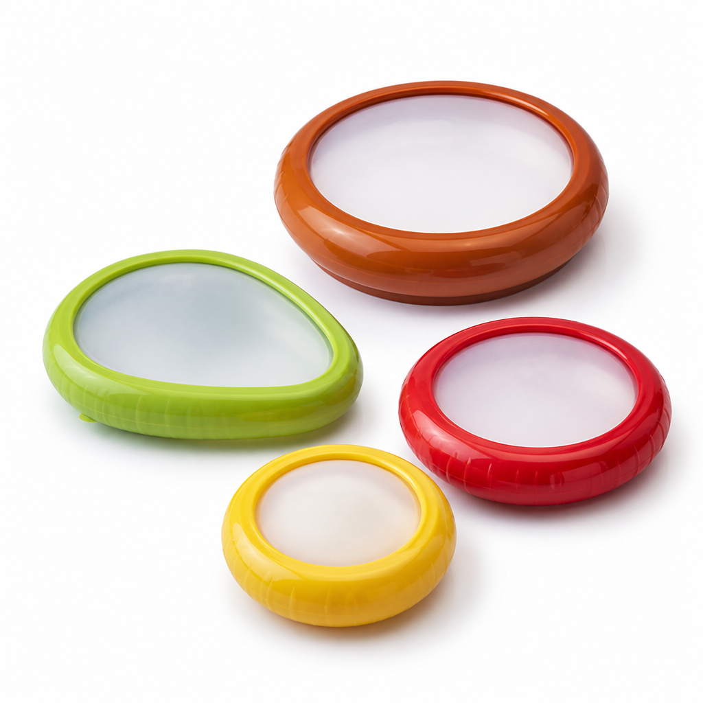 Elastic-Lid Airtight Produce Storage Container (Set of 4)