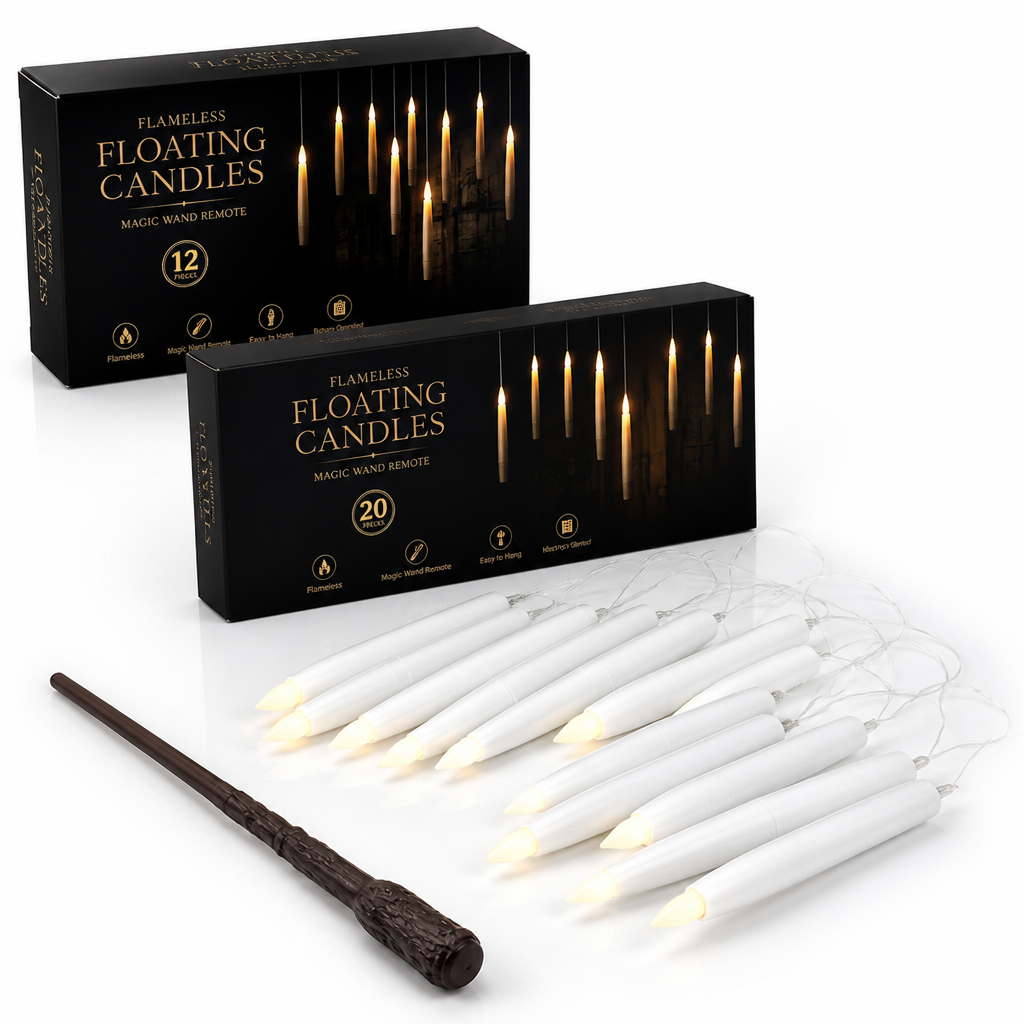 Flameless Floating Candles (Magic Wand Remote)