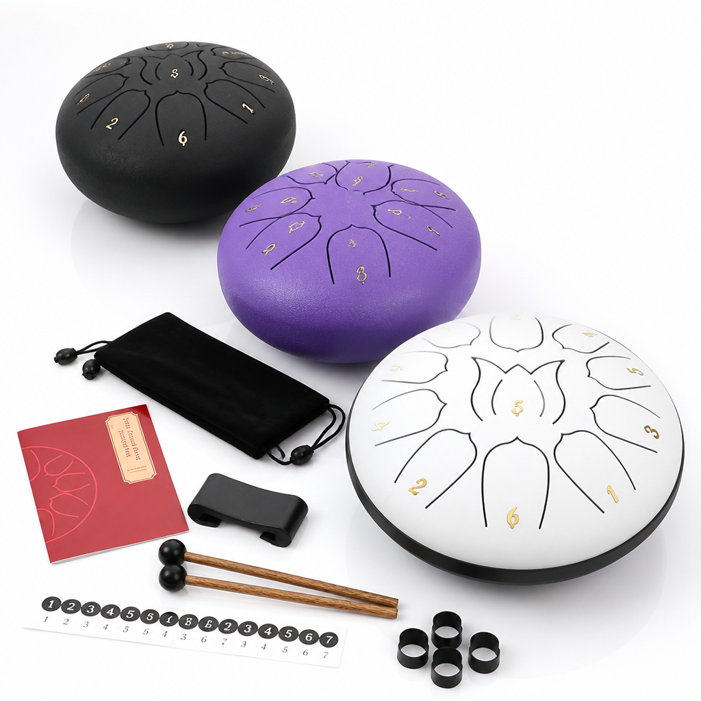 Handcrafted Carbon Alloy Handpan Drum