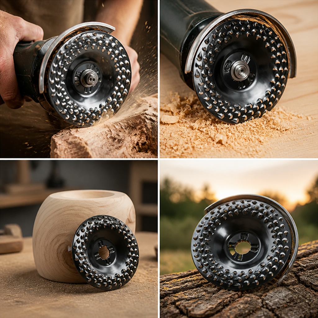 Hollow-Tooth Fast Material-Removal Wood Carving Disc