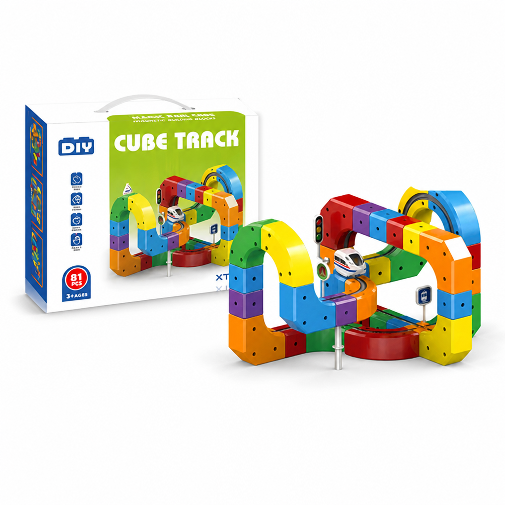 Magnetic Snap-Together Track Set (Rechargeable Car)
