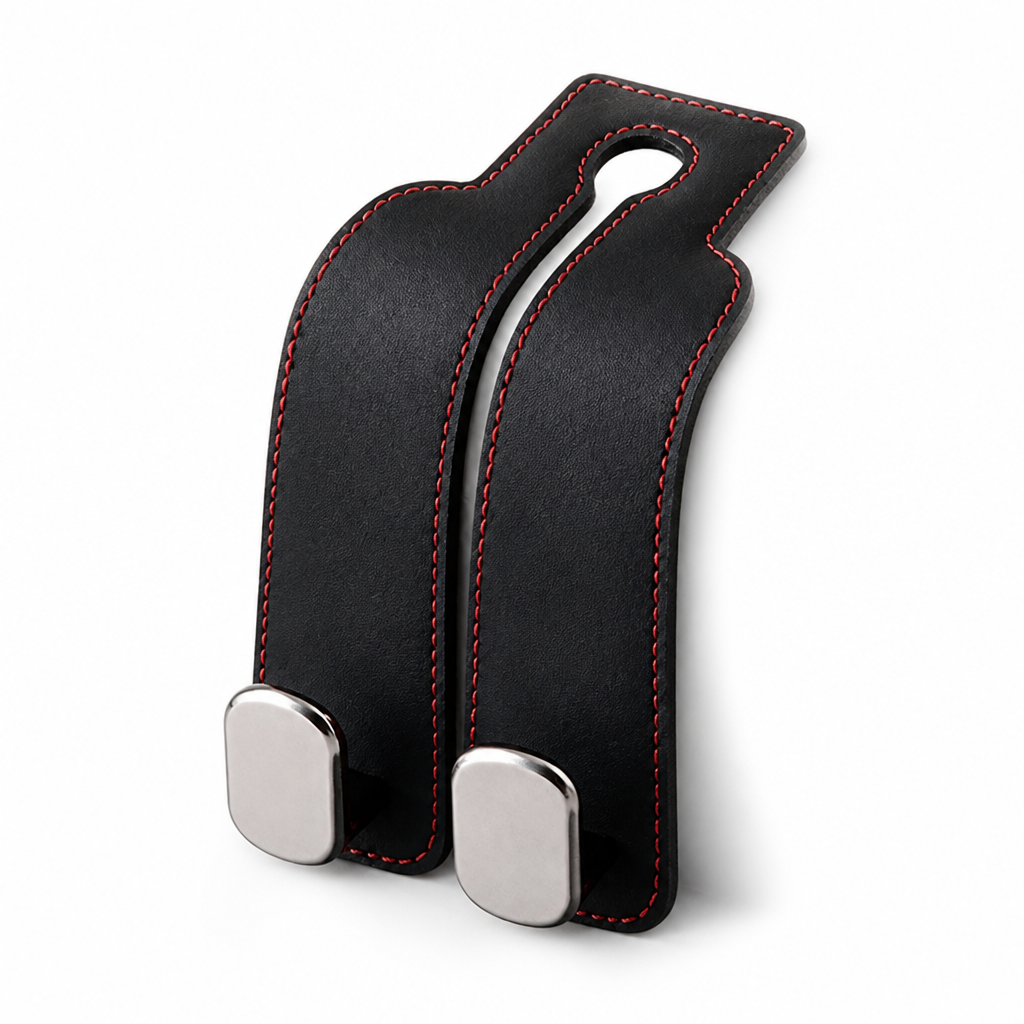 Metal Double-Hook Headrest Hanger (Universal Fit)