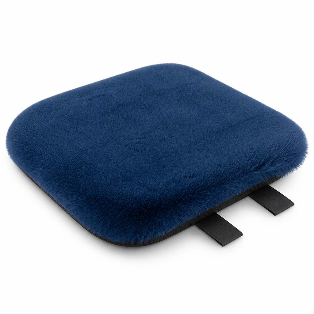 Plush Faux Fur & Non-Slip Car Seat Cushion
