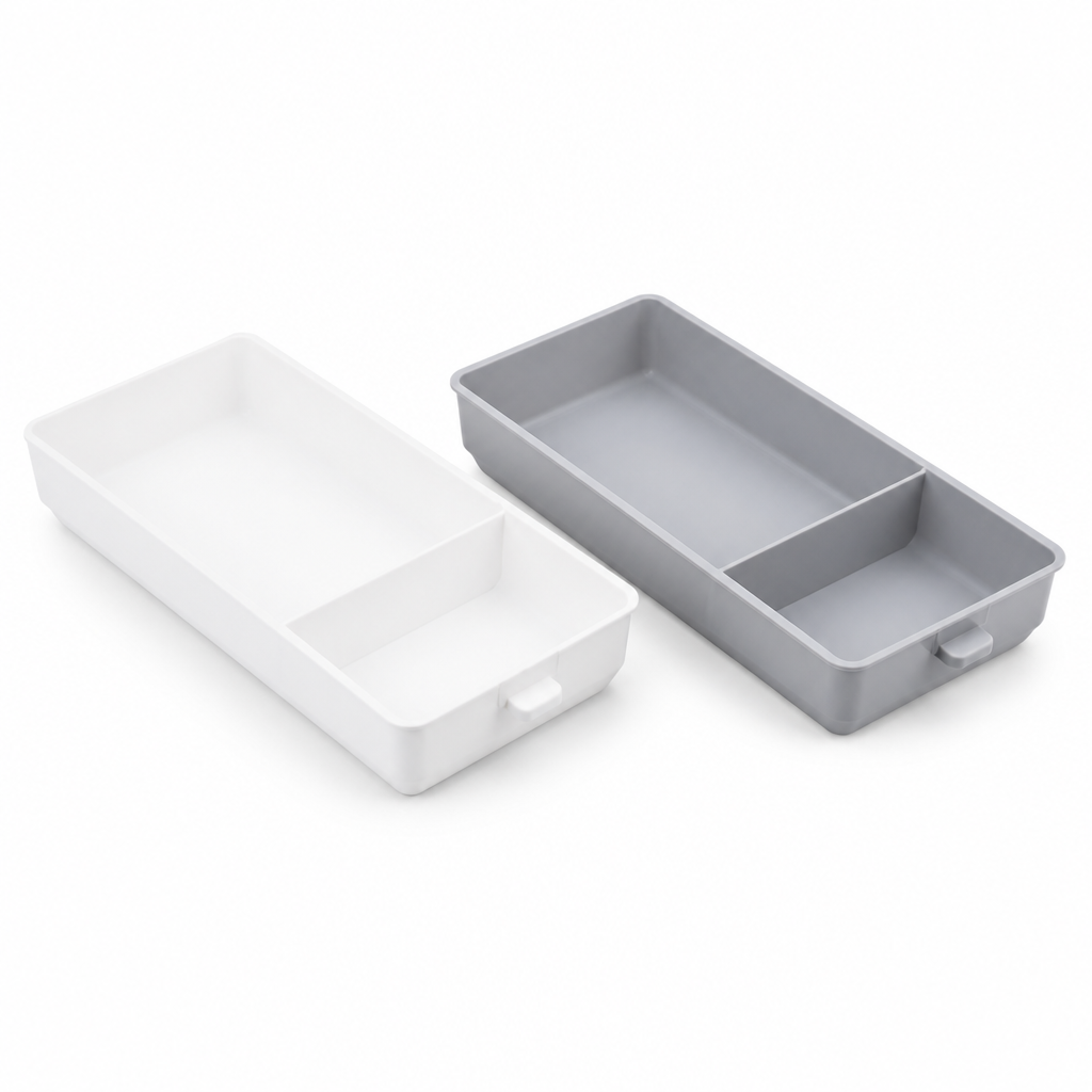 Slim Peel-And-Stick Under-Desk Storage Drawer (Set of 2)