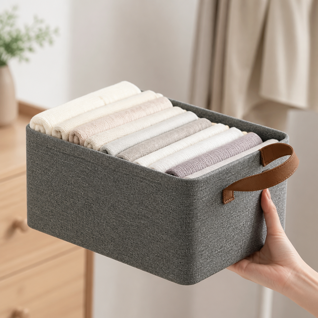 Space-Saving Reinforced Non-Woven Closet Organizer (Set of 3)
