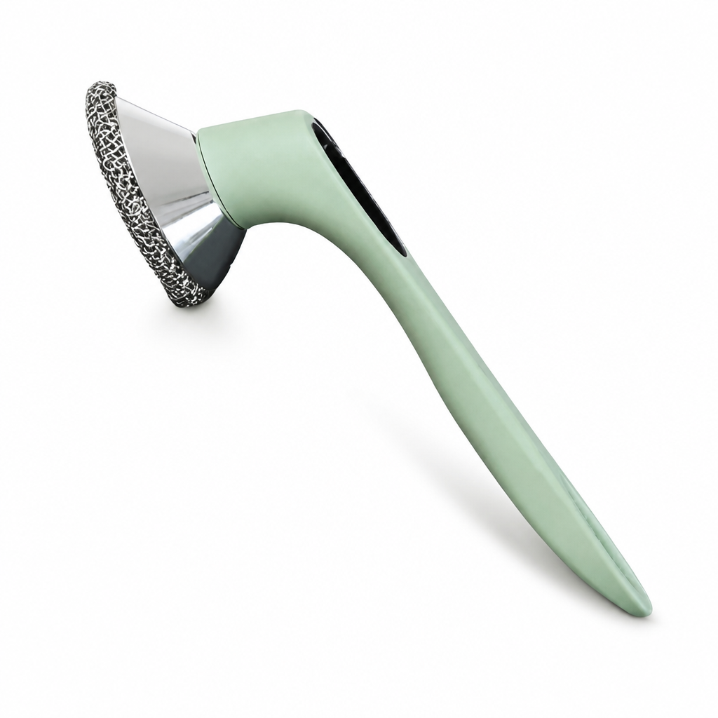 Stainless Steel Scrubber Kitchen Brush (Long Handle)