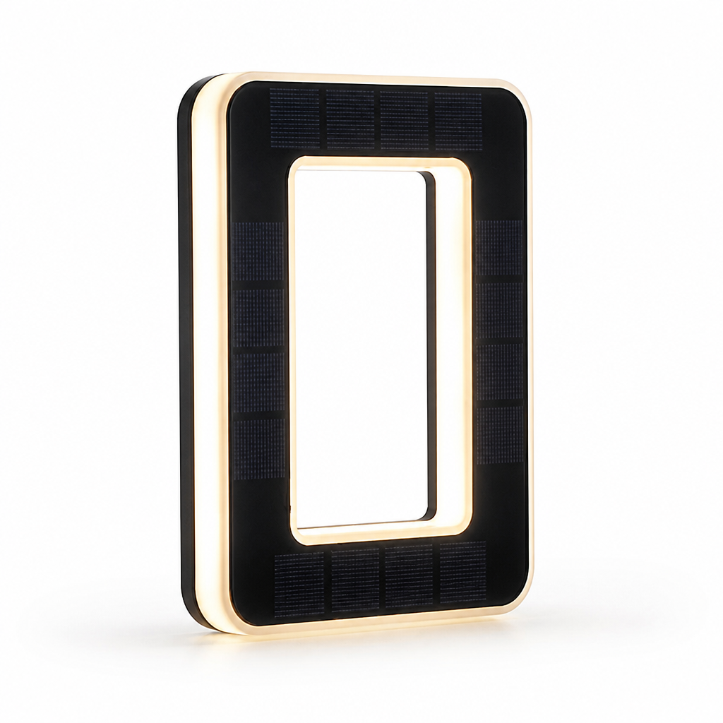 Weatherproof Solar-Powered LED House Number (Auto Dusk Sensor)