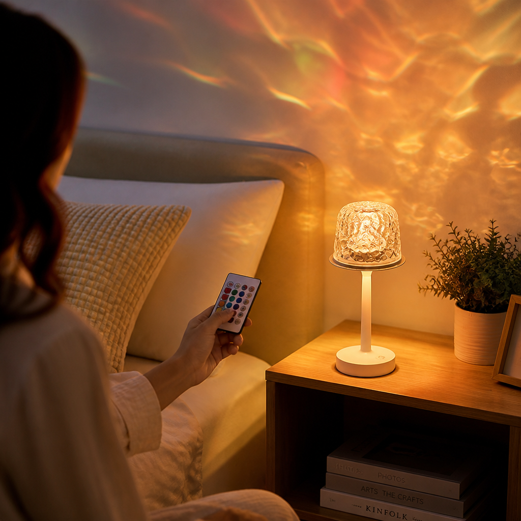 Wireless Remote Aurora Wave Projection Lamp
