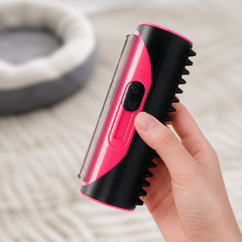 3-in-1 Stainless Steel Undercoat & Fur Brush