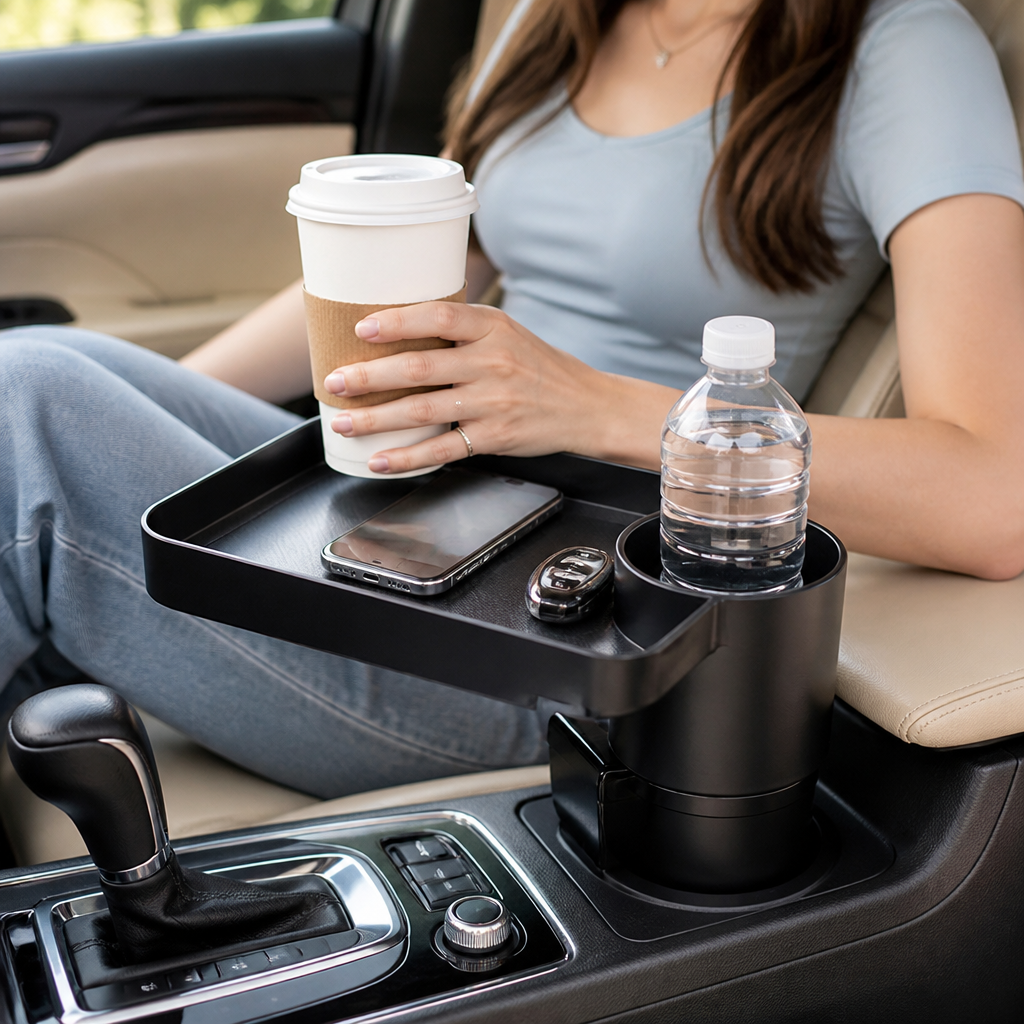 360° Rotating Car Cup Holder Extender (Universal Fit)