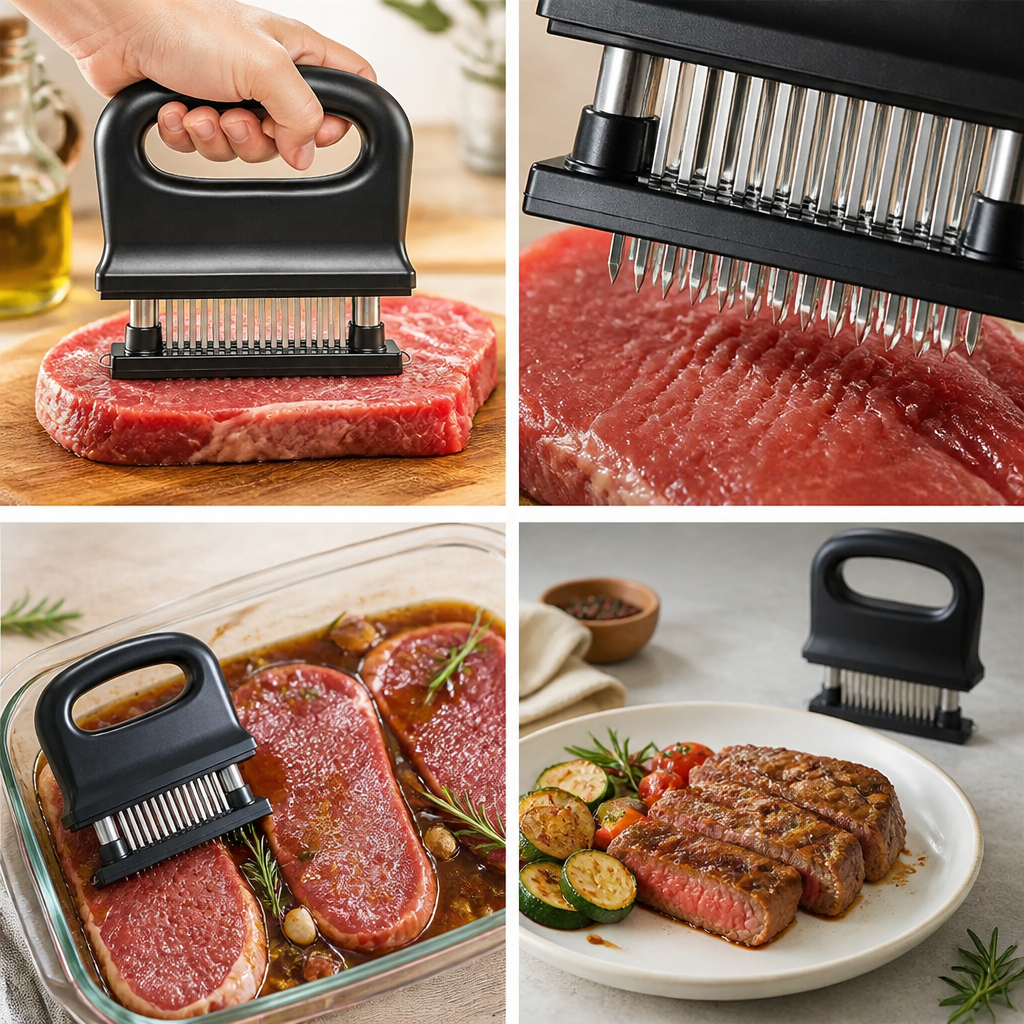 48-Blade Stainless Steel Meat Tenderizer