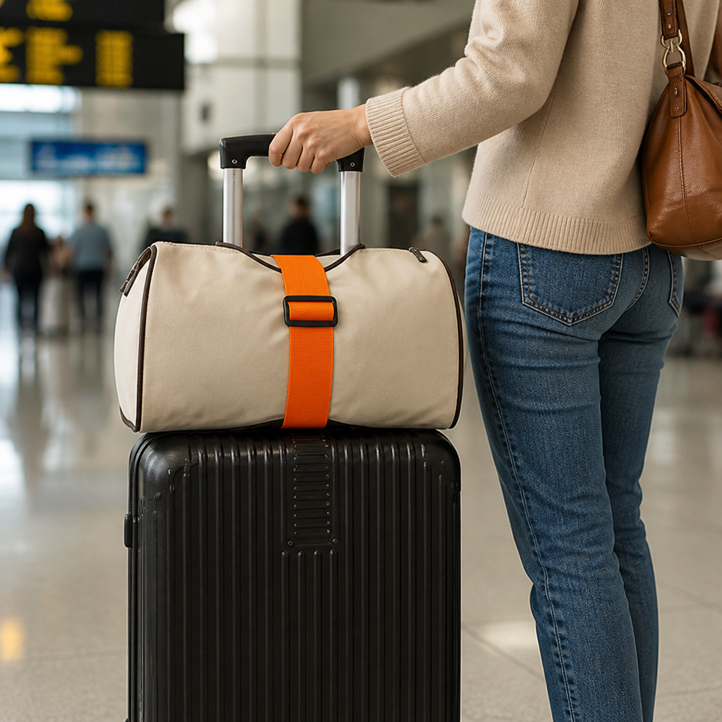 Adjustable Elastic & Durable Polyester Suitcase Connecting Strap