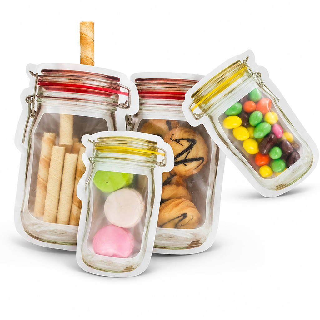 Airtight Resealable Reusable Storage Bags (Set of 10)