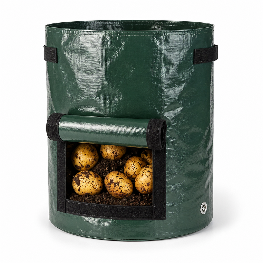 Breathable Front Harvest Potato Grow Bag