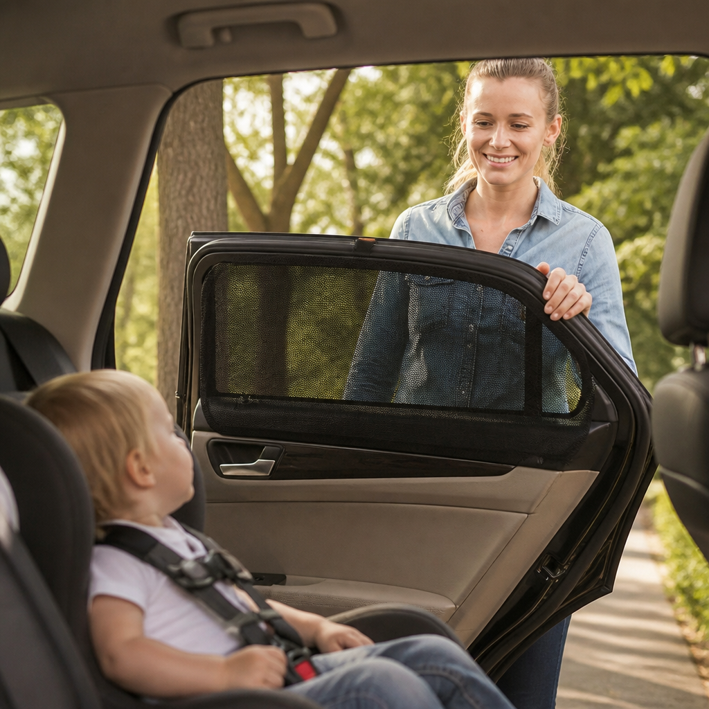 Breathable UV & Insect-Blocking Car Window Sunshade