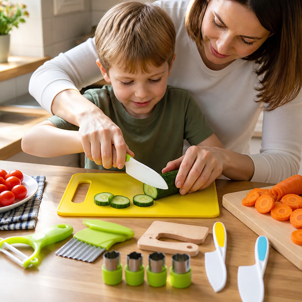 Child-Safe Rounded-Edge Knife Set