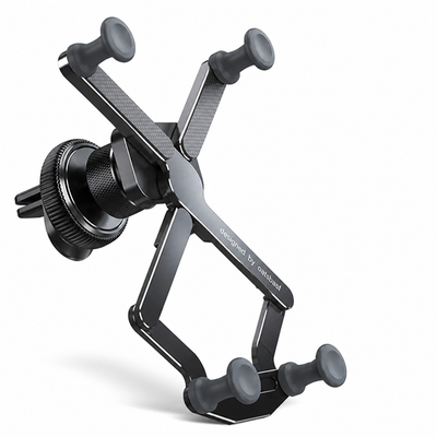 Concealed One-Hand Lock & 360° Air Vent Phone Mount