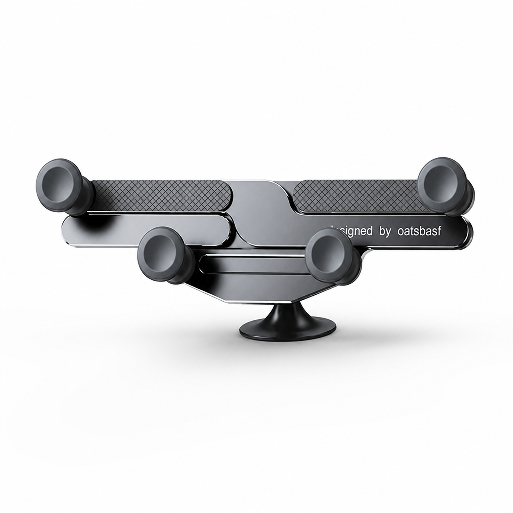 Concealed One-Hand Lock & 360° Air Vent Phone Mount