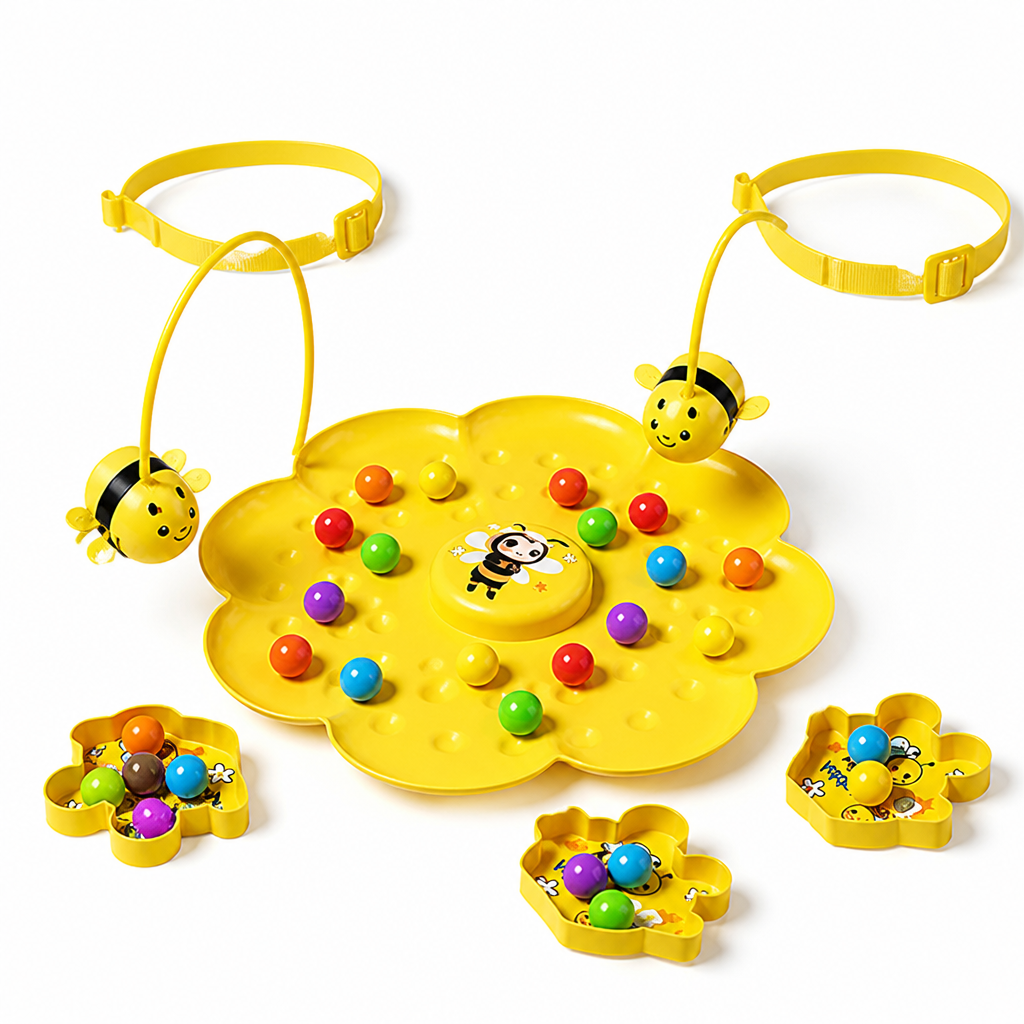 Concentration-Boosting Bee-Themed Dexterity Game (2–4 Players)