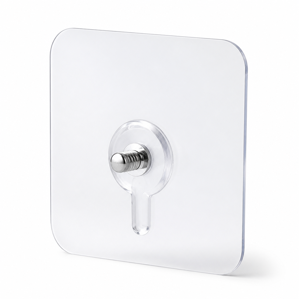 Damage-Free Strong Adhesive Wall Hook (Holds 10 kg)