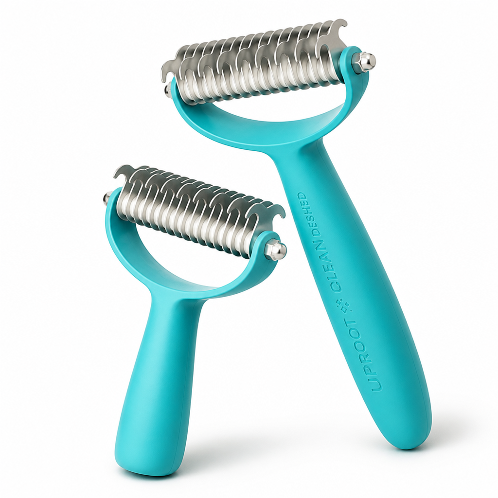 Dual-Sided Rounded Stainless Steel Deshedding Brush