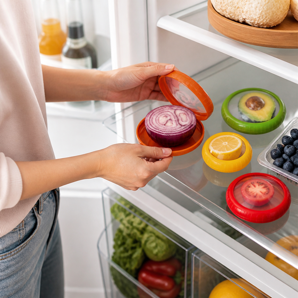 Elastic-Lid Airtight Produce Storage Container (Set of 4)