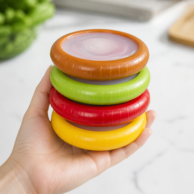 Elastic-Lid Airtight Produce Storage Container (Set of 4)