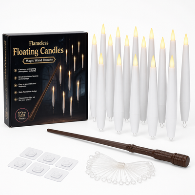 Flameless Floating Candles (Magic Wand Remote)