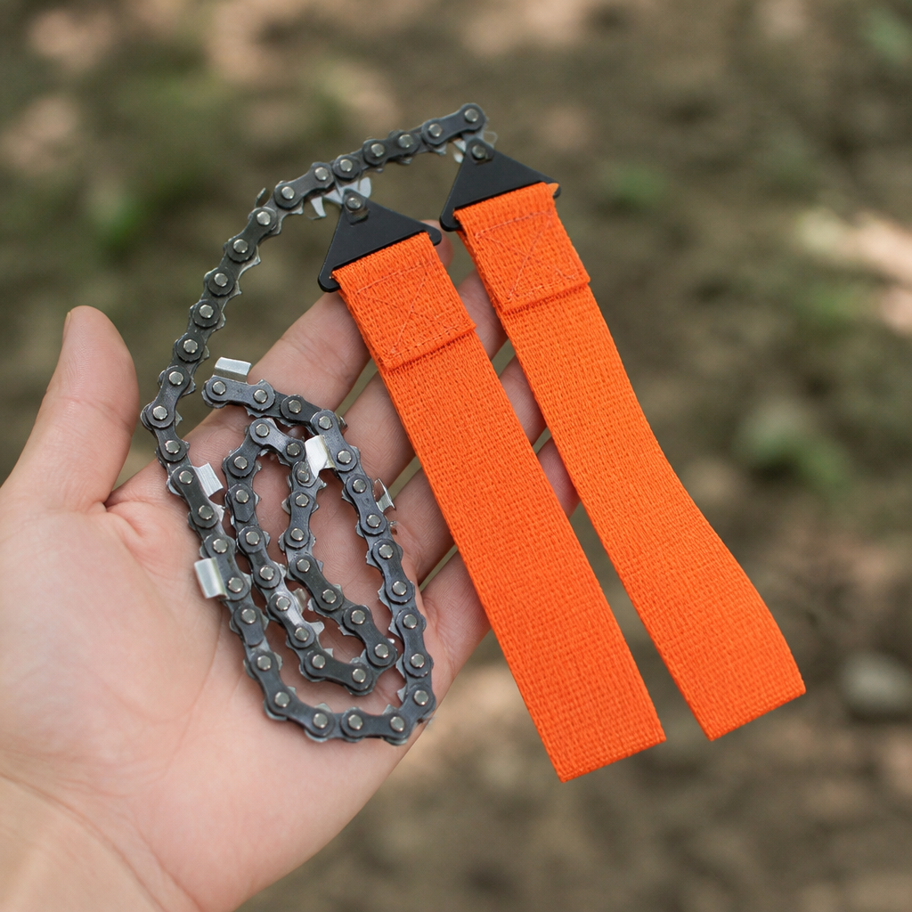 Foldable 65Mn Steel Hand Chain Saw (Includes Pouch)