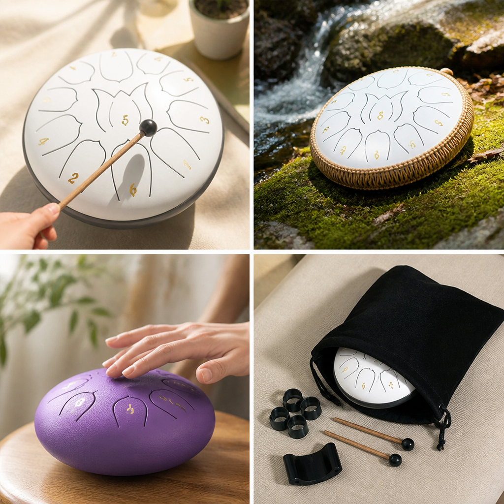 Handcrafted Carbon Alloy Handpan Drum