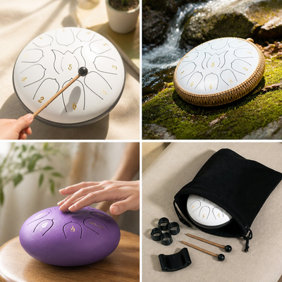 Handcrafted Carbon Alloy Handpan Drum