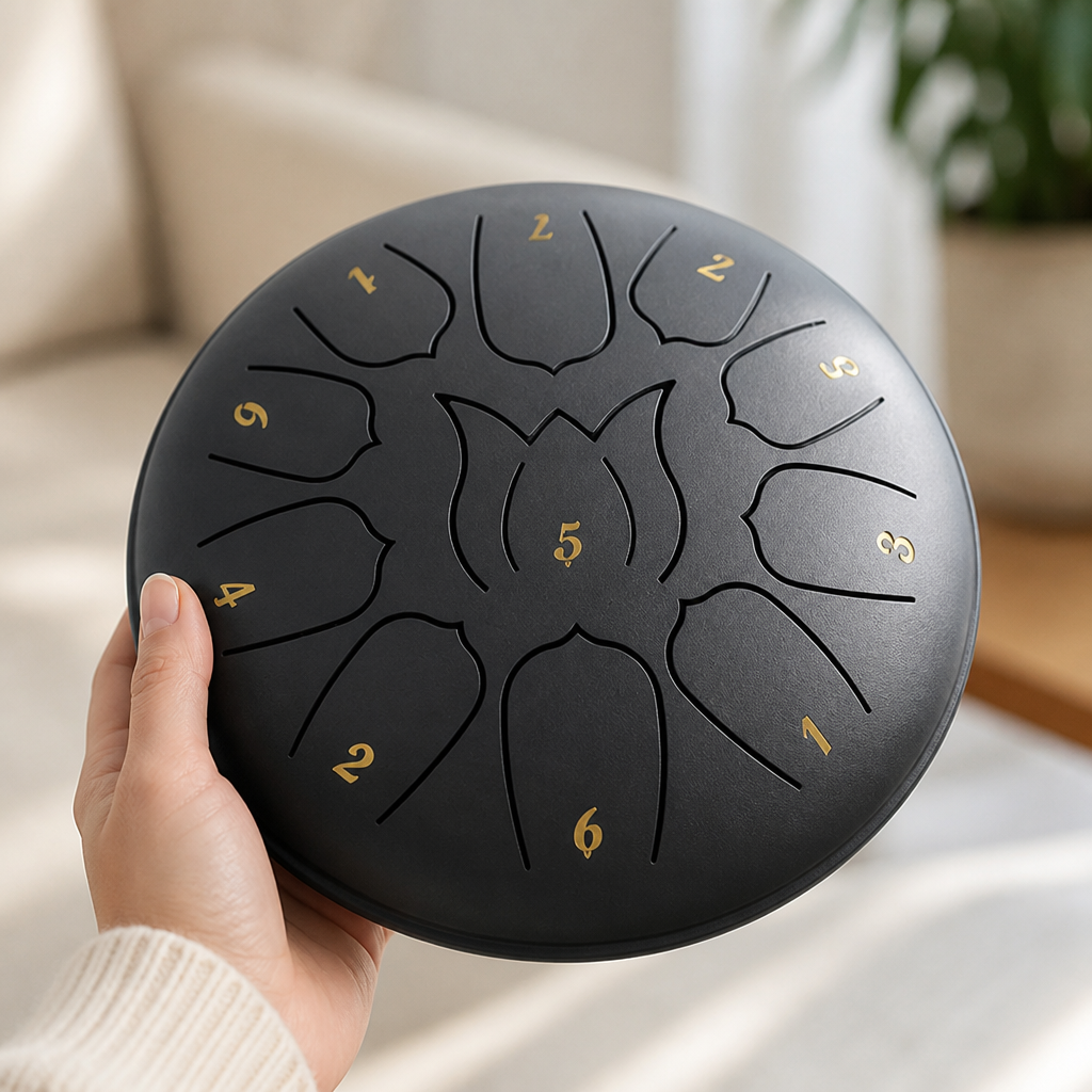 Handcrafted Carbon Alloy Handpan Drum