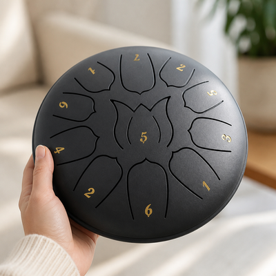 Handcrafted Carbon Alloy Handpan Drum