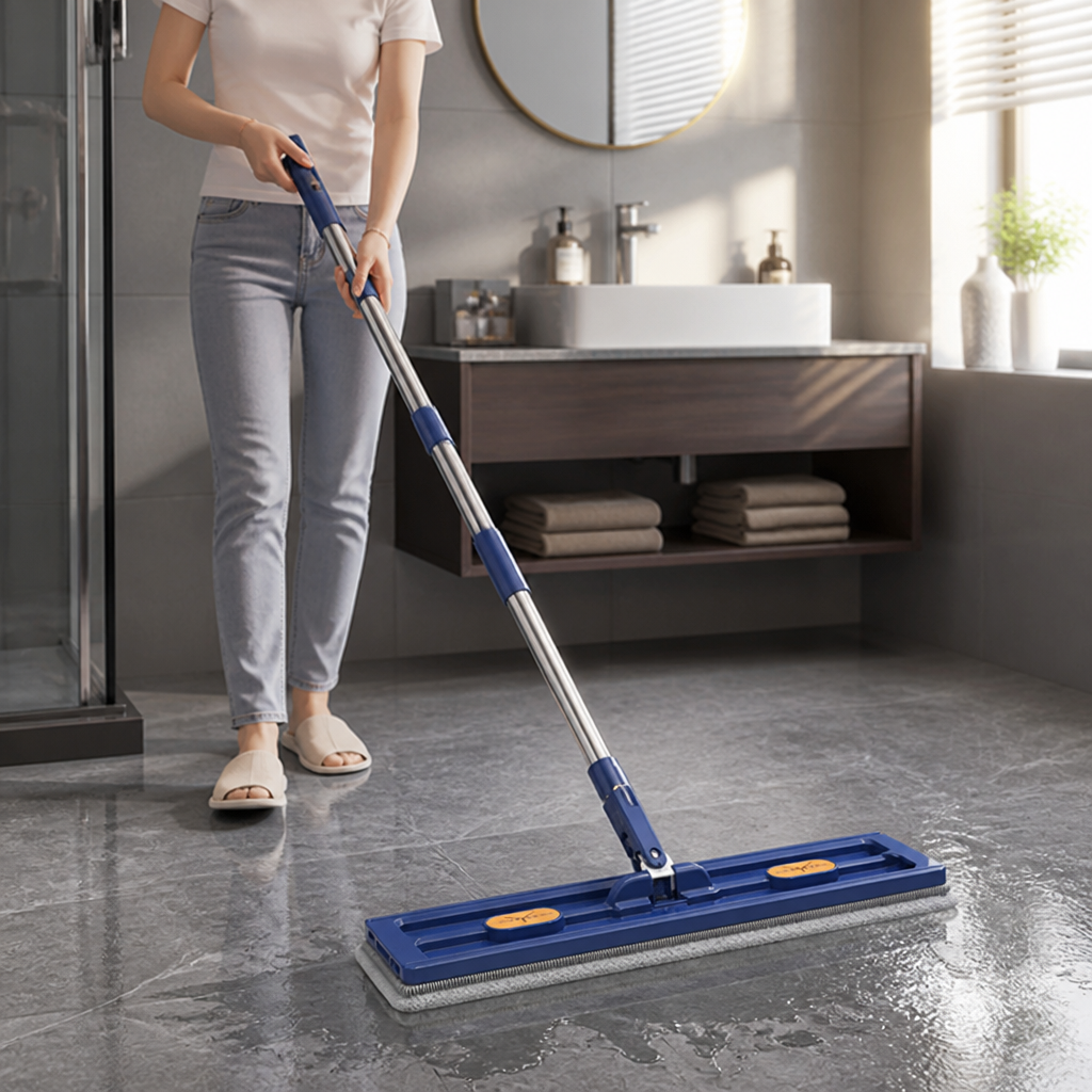 Hands-Free 360° Rotating Microfiber Mop