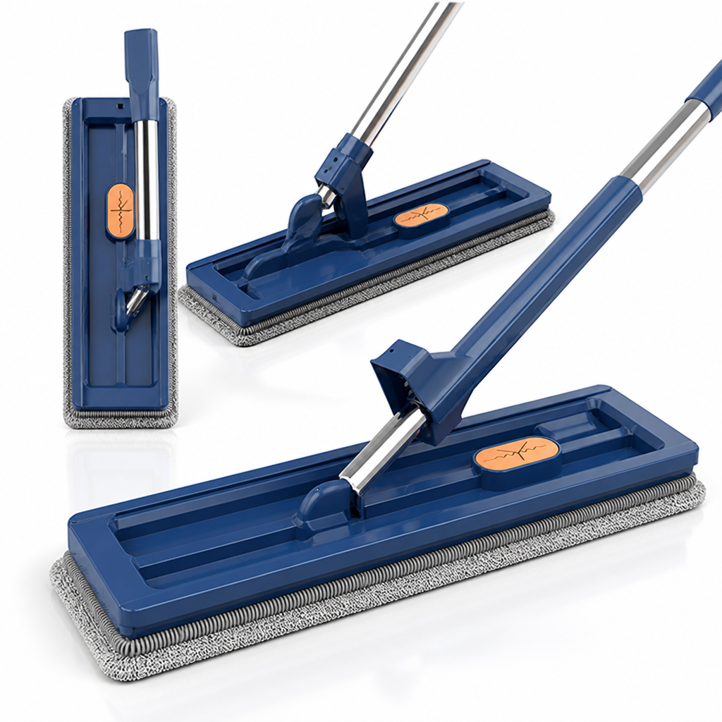Hands-Free 360° Rotating Microfiber Mop