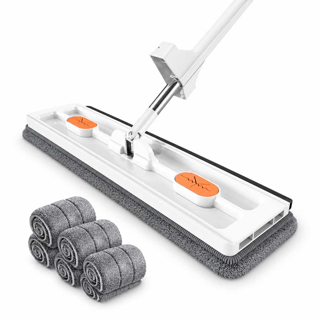 Hands-Free 360° Rotating Microfiber Mop