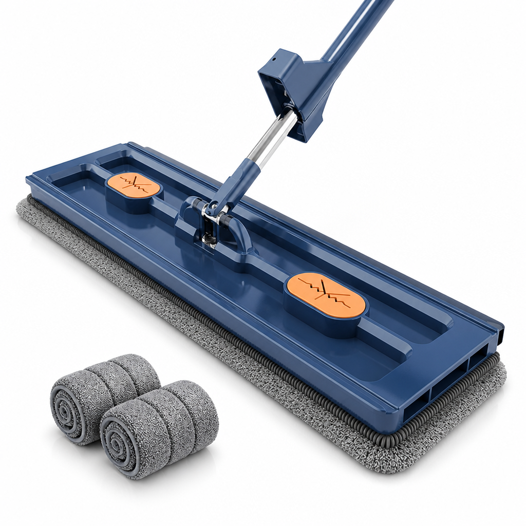 Hands-Free 360° Rotating Microfiber Mop