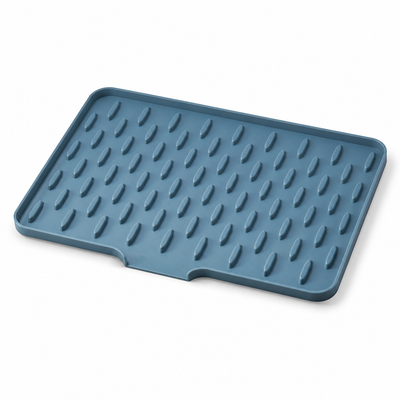 Inclined-Drain Heat-Resistant Silicone Dish Drying Mat