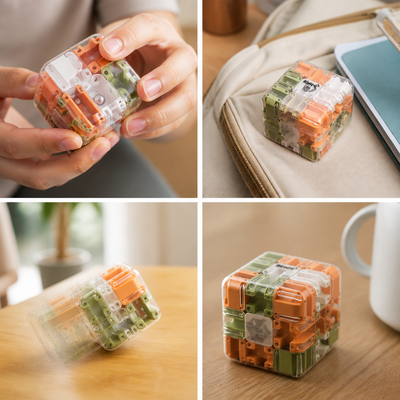 Interactive Educational 3D Maze Puzzle Cube (Travel-Friendly)