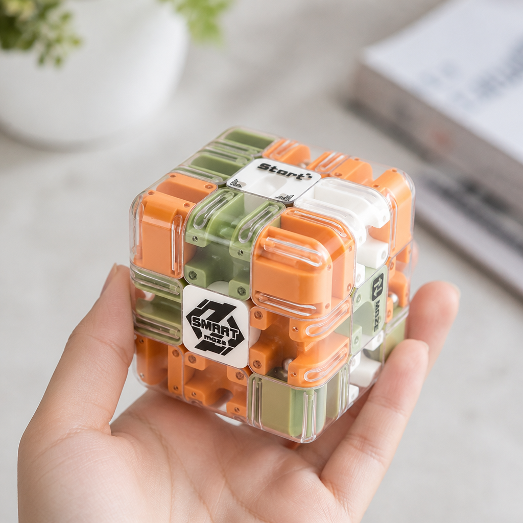Interactive Educational 3D Maze Puzzle Cube (Travel-Friendly)