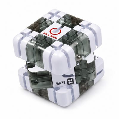 Interactive Educational 3D Maze Puzzle Cube (Travel-Friendly)