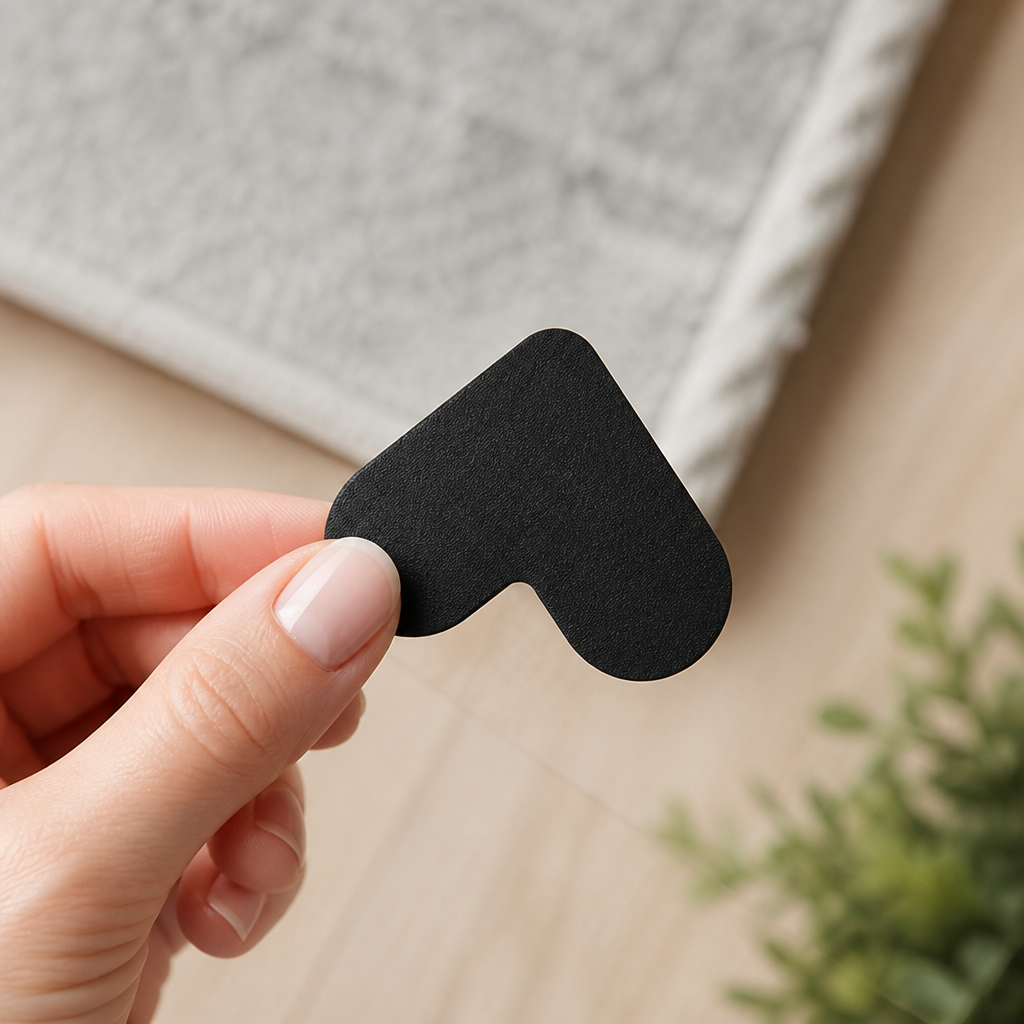 Invisible Reusable Adhesive Rug Corner Grips