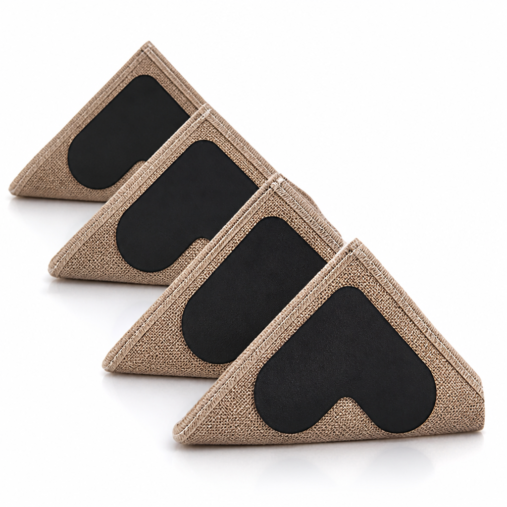 Invisible Reusable Adhesive Rug Corner Grips