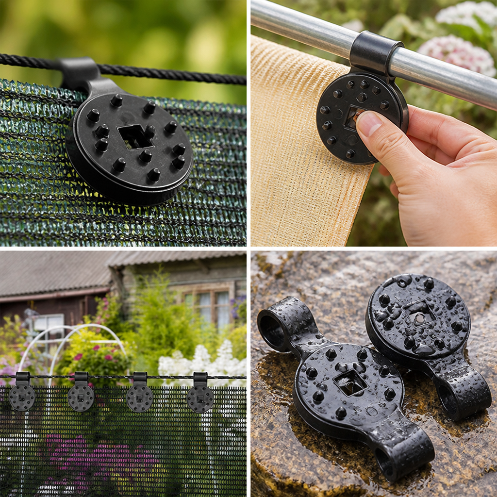 Locking UV-Resistant Shade Clips