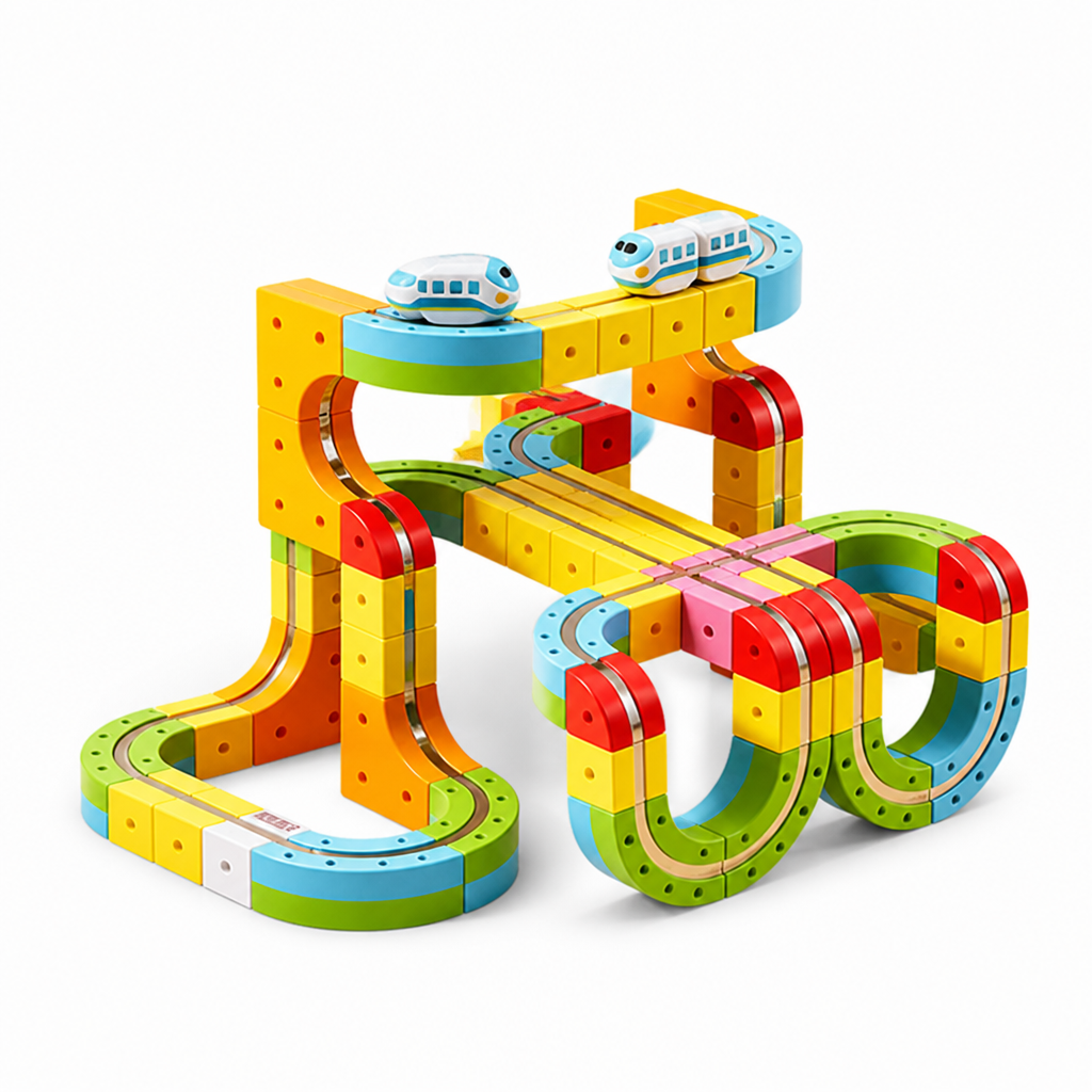 Magnetic Snap-Together Track Set (Rechargeable Car)