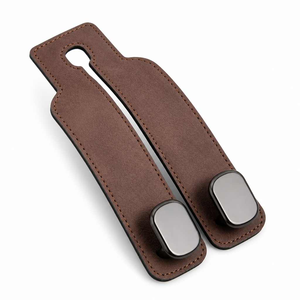 Metal Double-Hook Headrest Hanger (Universal Fit)