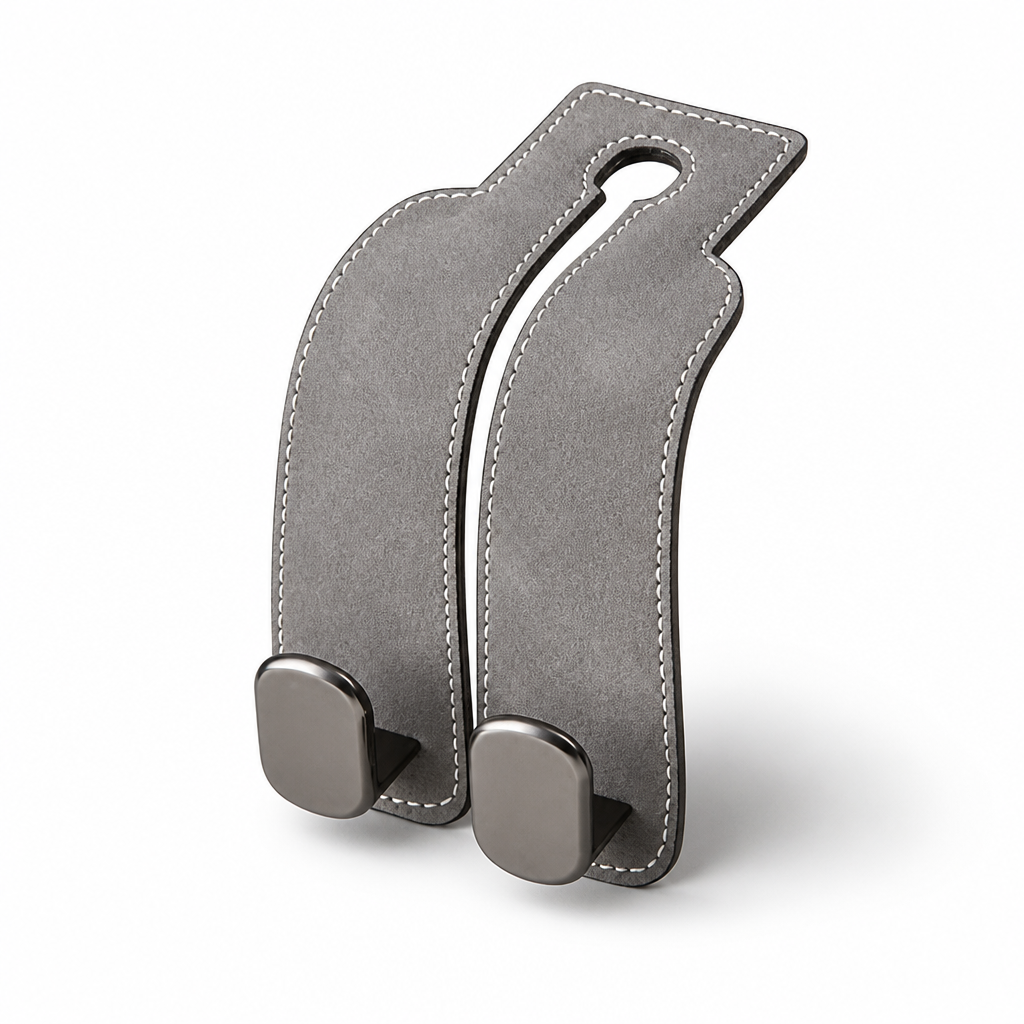 Metal Double-Hook Headrest Hanger (Universal Fit)