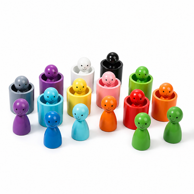 Montessori Wooden Color-Matching Set