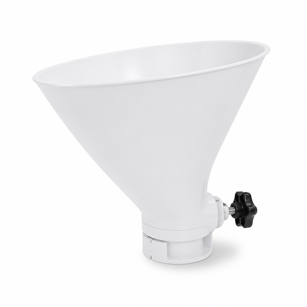 No-Mess Locking Stand Mixer Funnel (Tilt-Head Fit)